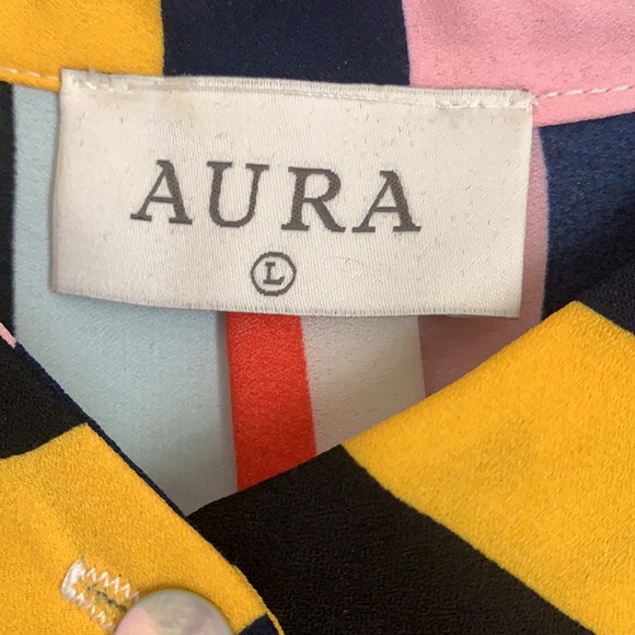 “What They Say” Gold Multi Stripe Dress - Picture 8 of 11